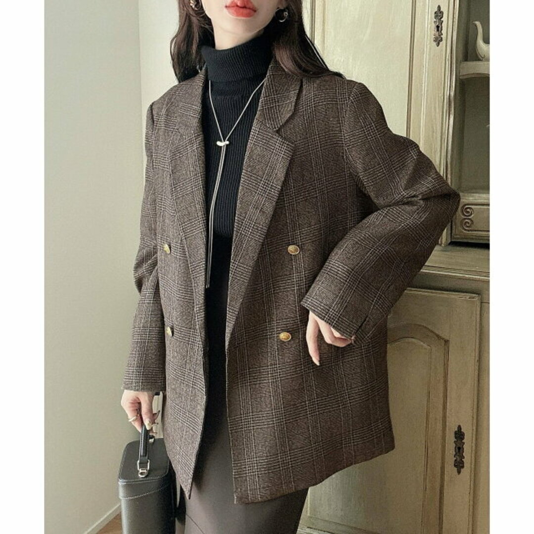 JUNOAH - 【ブラウン】【XL】Meiru 選べるテーラードジャケットの通販