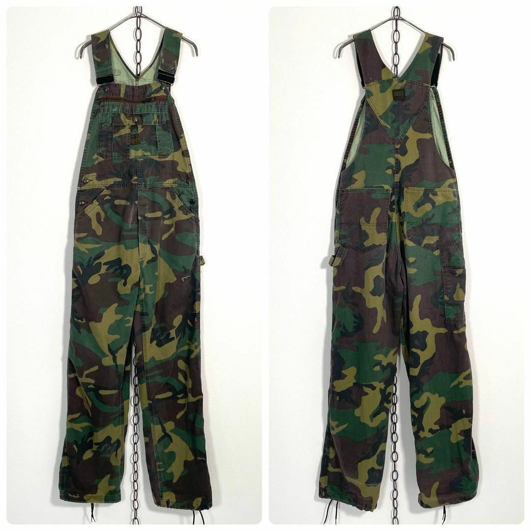 LIBERTY. - USA製 80年代 ヴィンテージ LIBERTY 迷彩 オーバーオールの