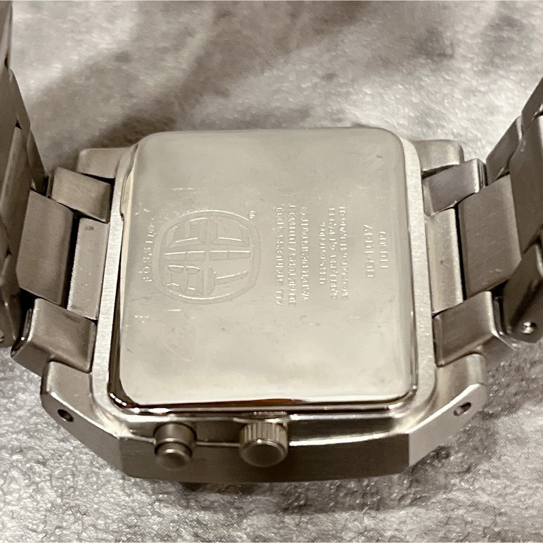 FOSSIL - 希少 美品 Fossil big tic スクエア ビンテージ 腕時計 稼働