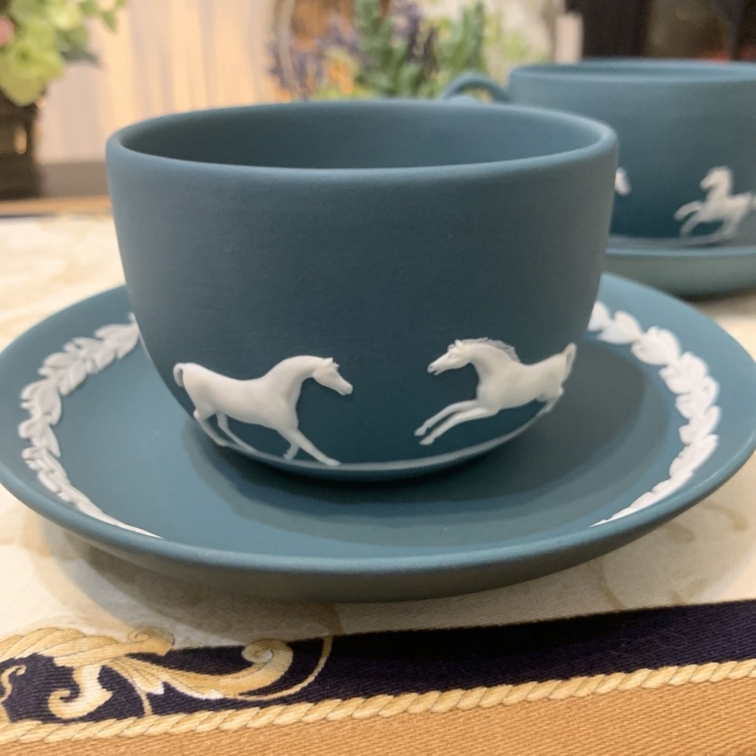 WEDGWOOD - ウェッジウッド ジャスパー ホース 馬 カップ＆ソーサー 2