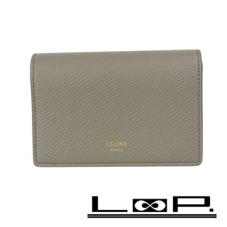 CELINE - □新同□ セリーヌ カードケース 名刺入れ レザー グレー