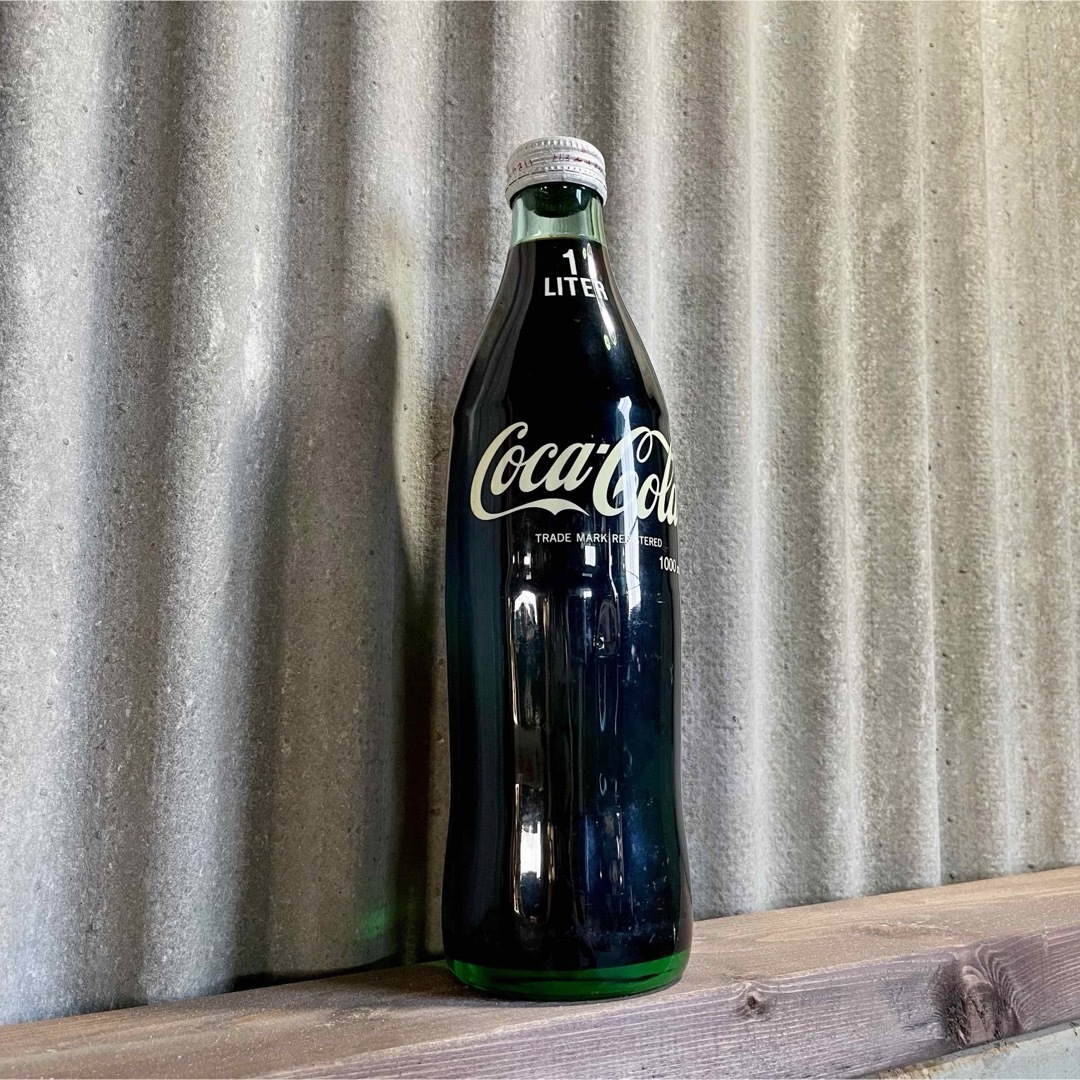 コカ・コーラ - コカ・コーラ 1L 瓶 未開封 インテリア ビンテージ
