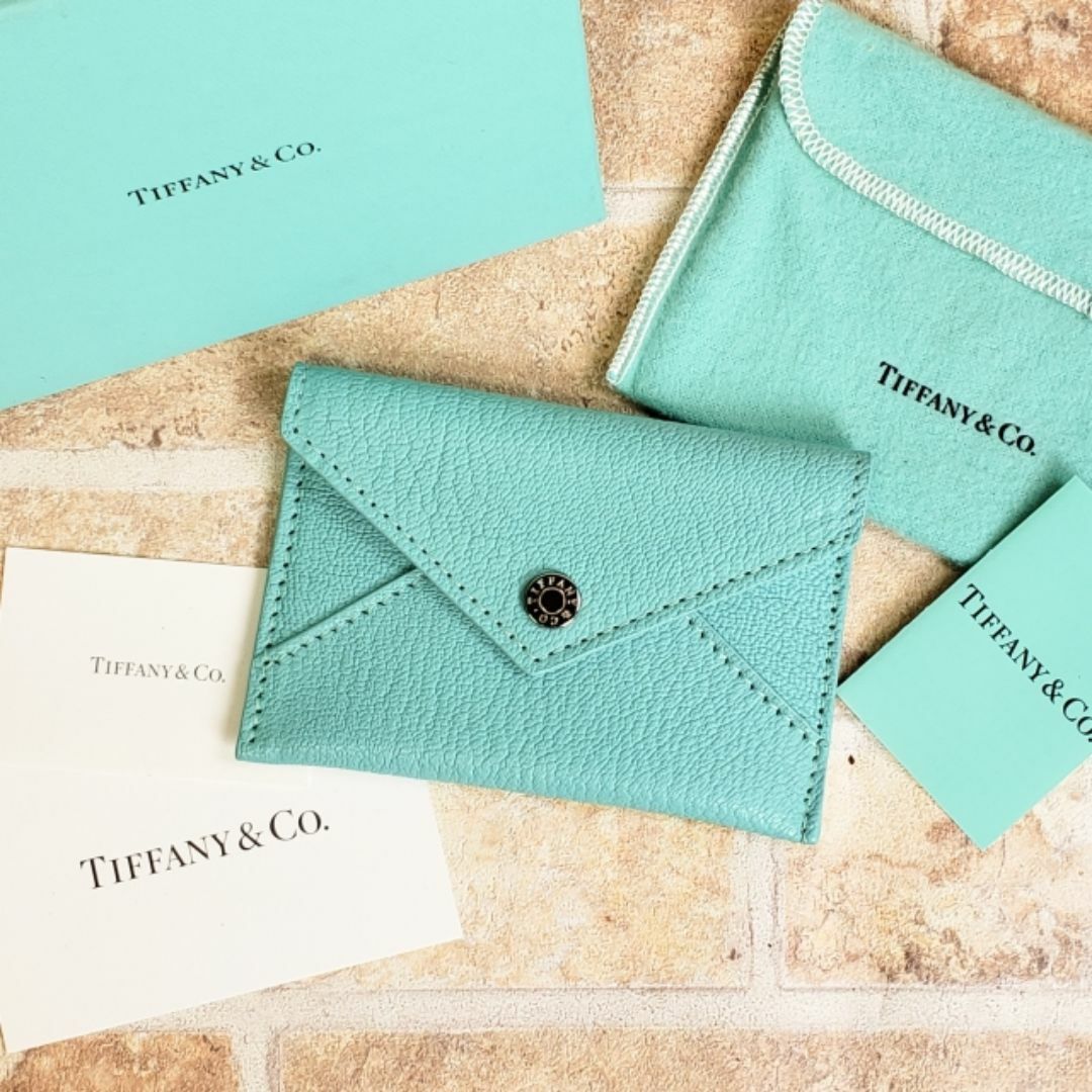 Tiffany & Co. - ティファニー ☆ レザー カードケース 名刺入れ