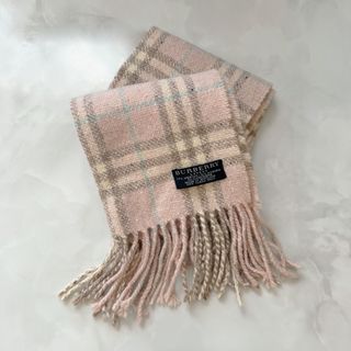 BURBERRY - バーバリー ピンク マフラーの通販 by 出品停止中