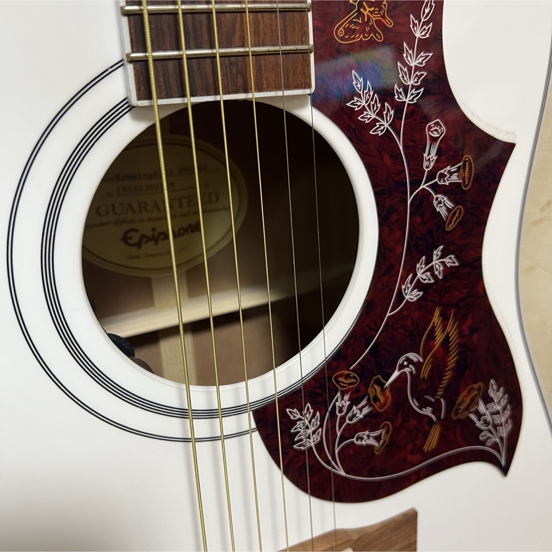 美品】Epiphone ハミングバード 限定カラー ホワイトの通販 by みみ's