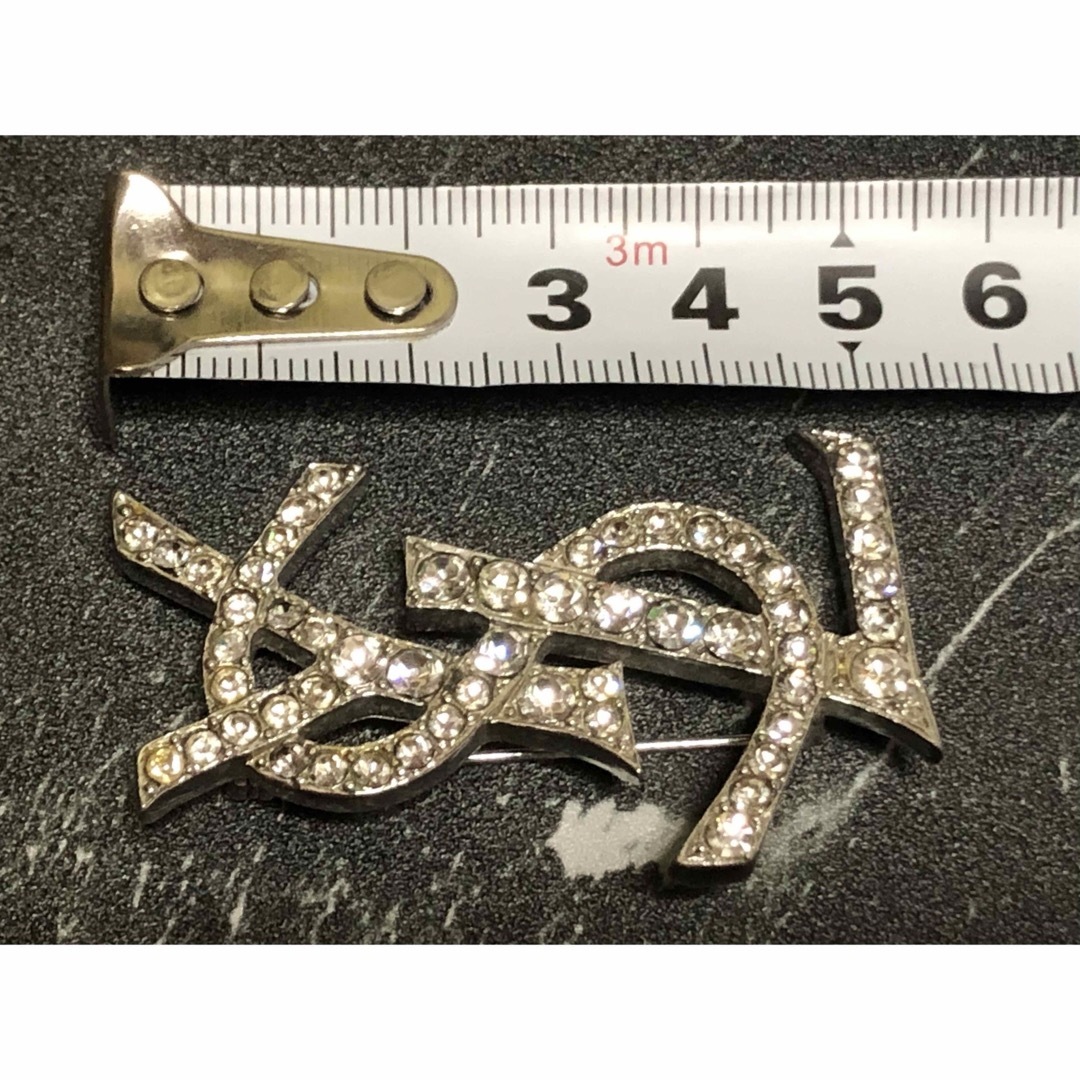 Yves Saint Laurent - 美品 イヴ サンローラン シルバー ブローチ YSL