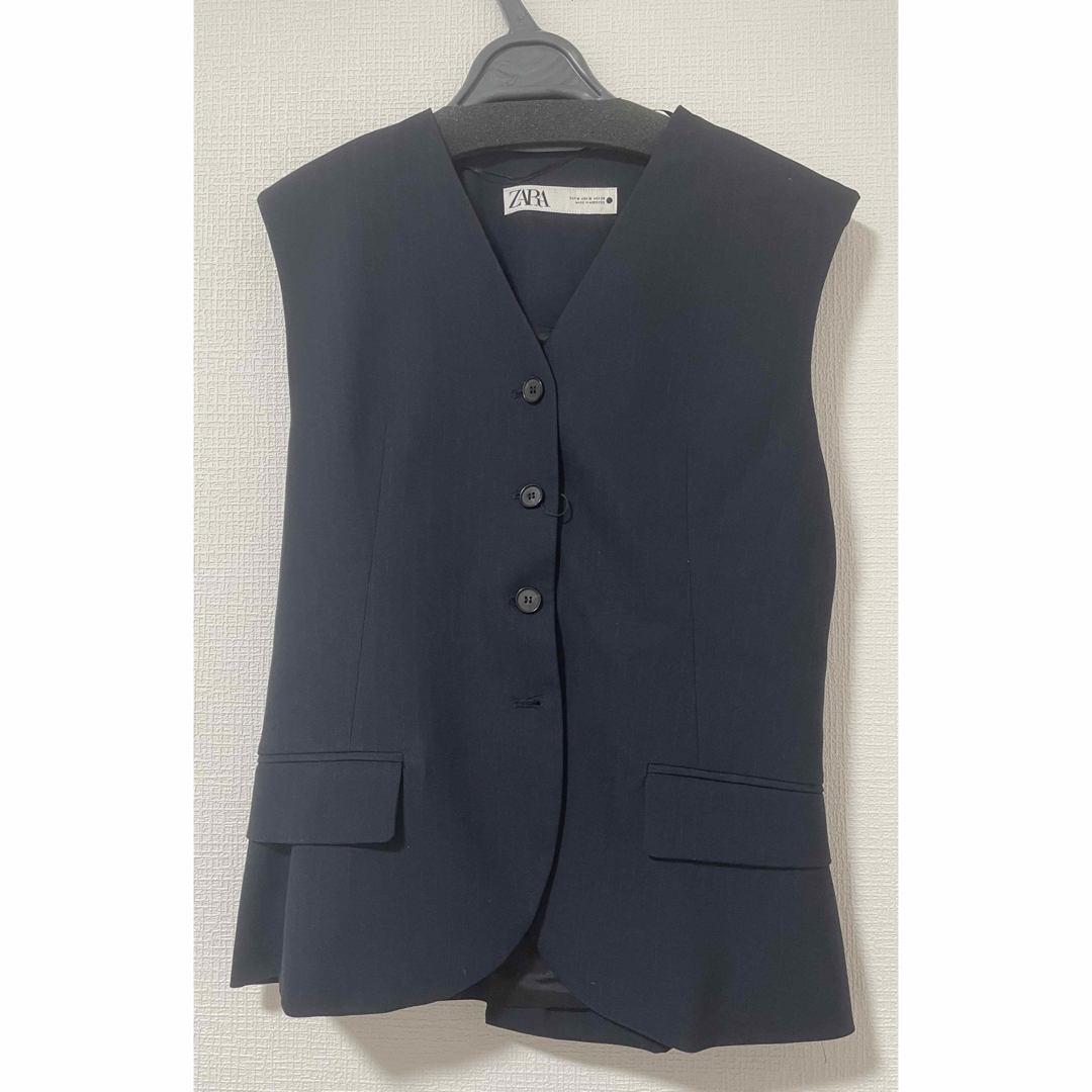 ZARA - ZARA ザラ ZW COLLECTION ピンストライプベスト XSの通販 by
