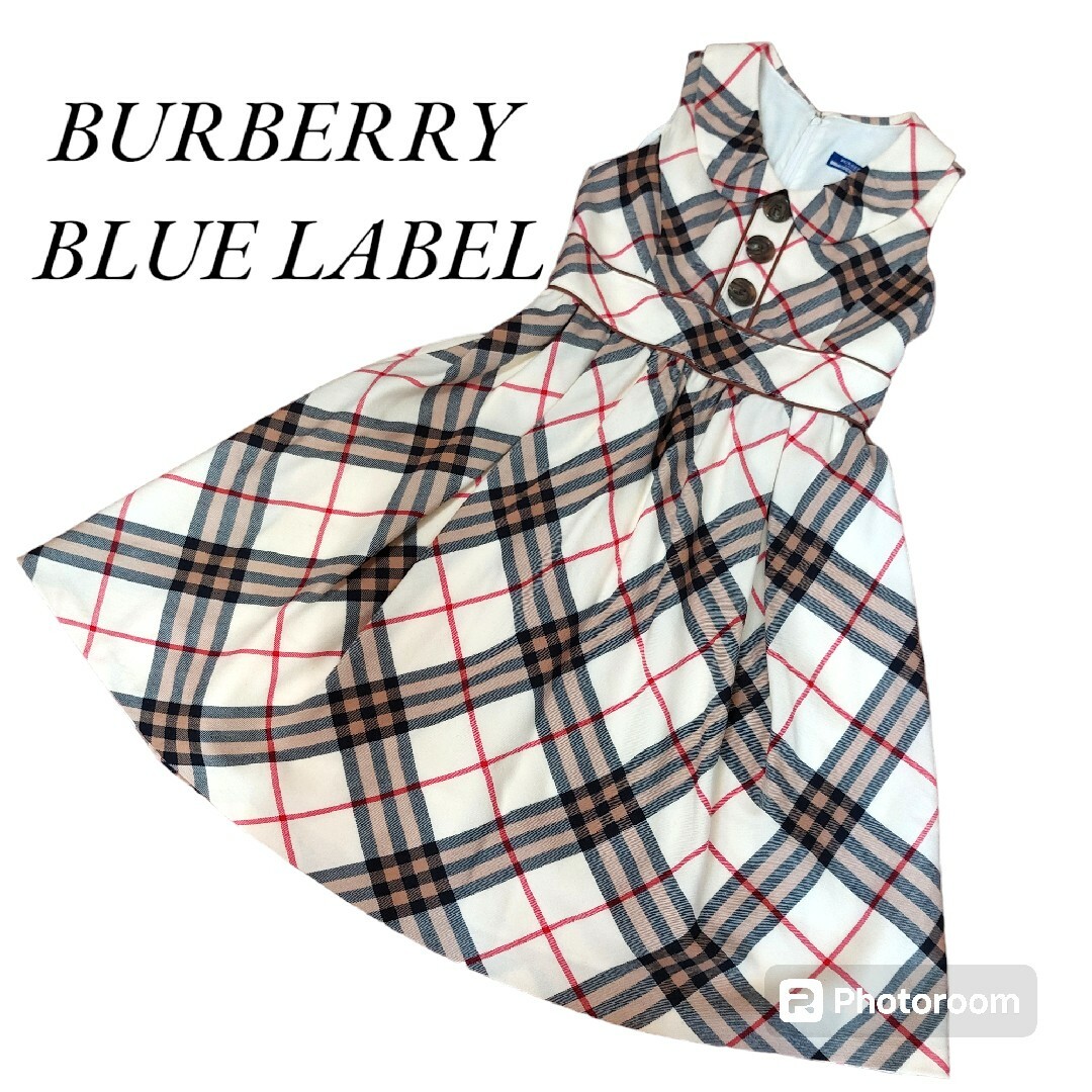 BURBERRY BLUE LABEL チェック ワンピース 38 BURBERRY BLUE LABEL