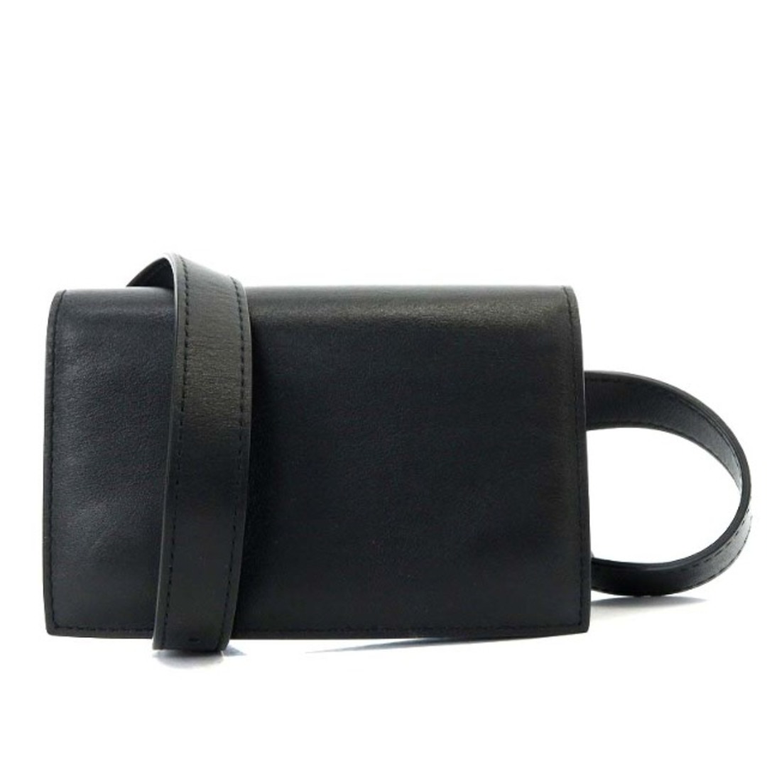 エブール ebure ベルトポーチ ボディバッグ レザー 黒の通販 by