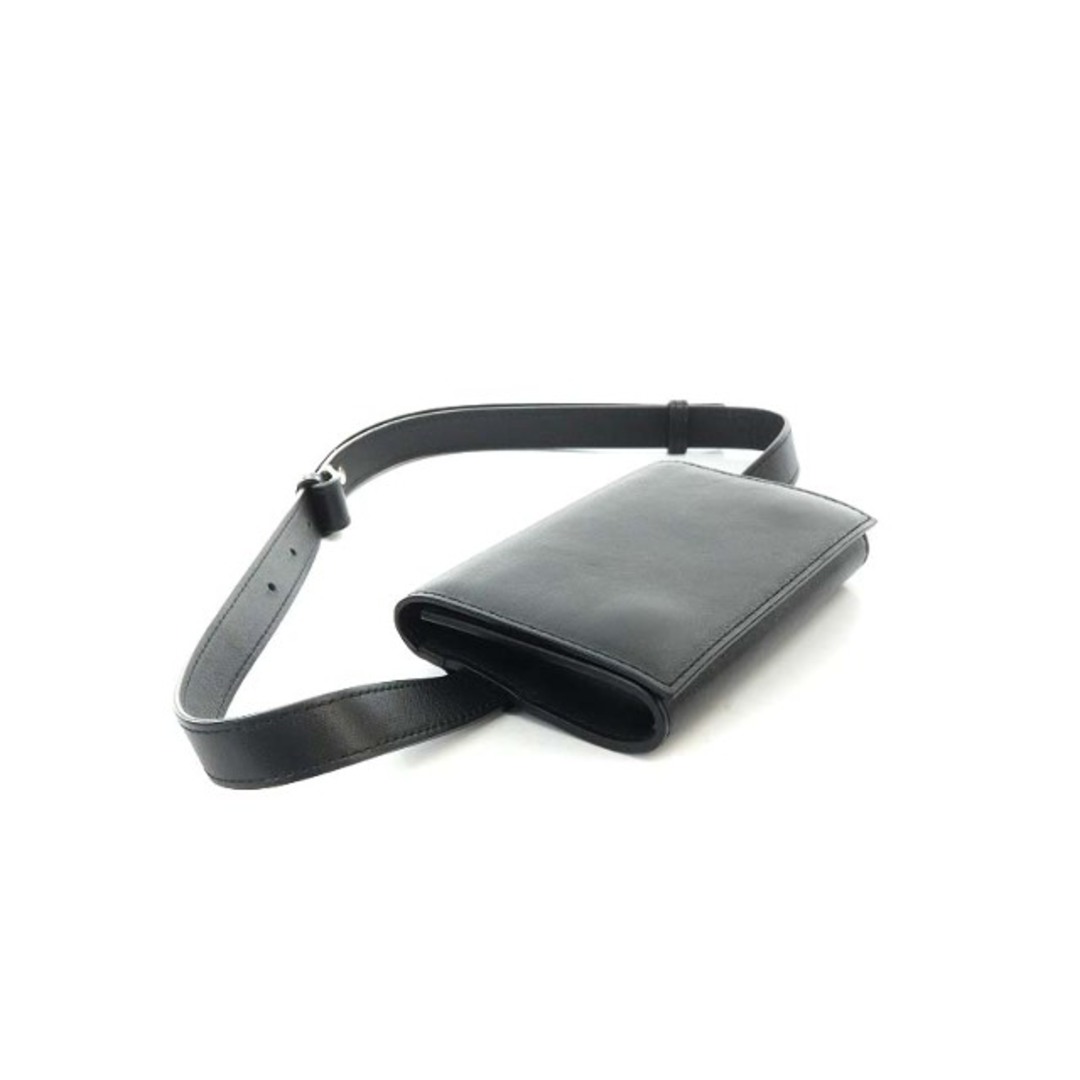 エブール ebure ベルトポーチ ボディバッグ レザー 黒の通販 by