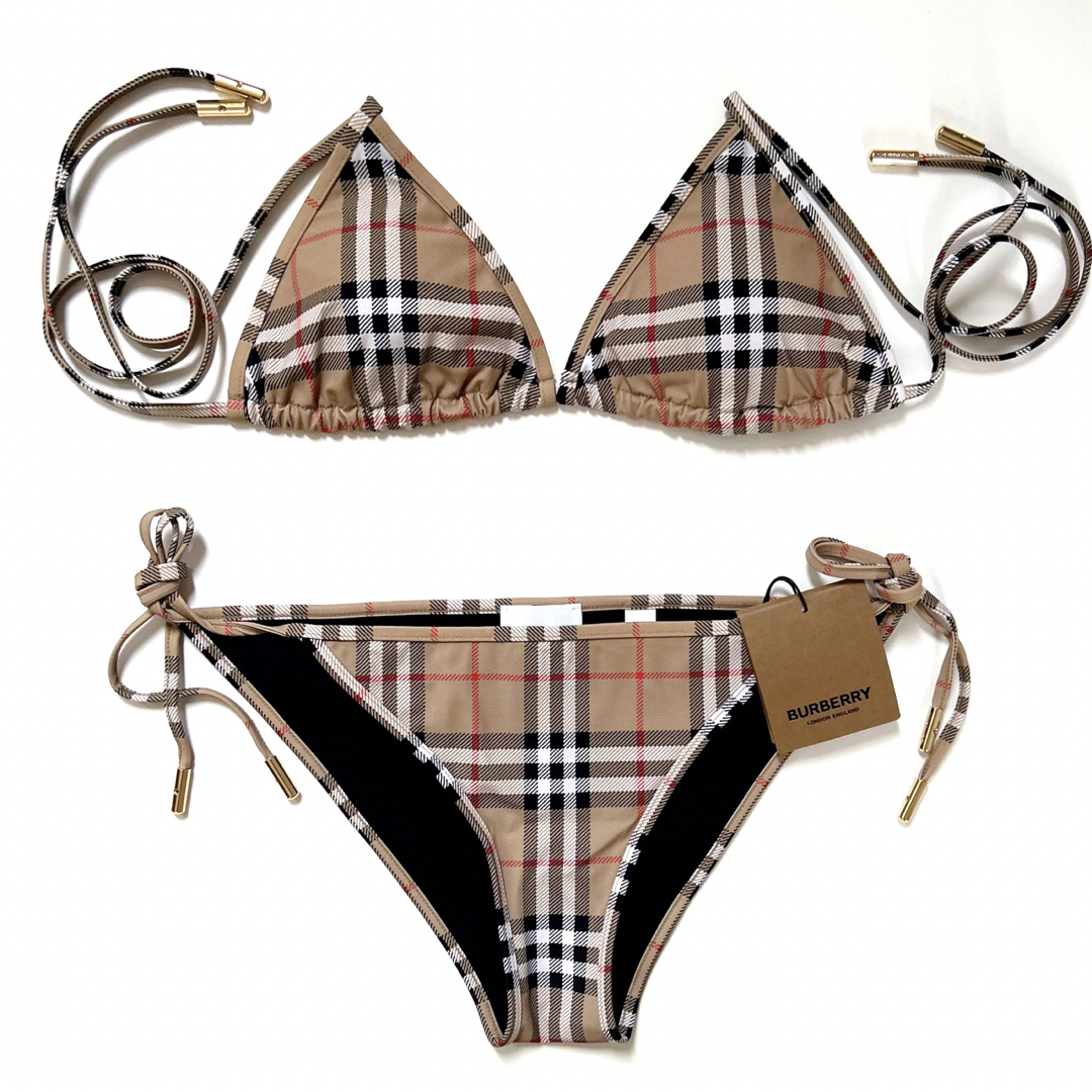 BURBERRY - 新品 BURBERRY バーバリー チェック ビキニ 水着 スイム
