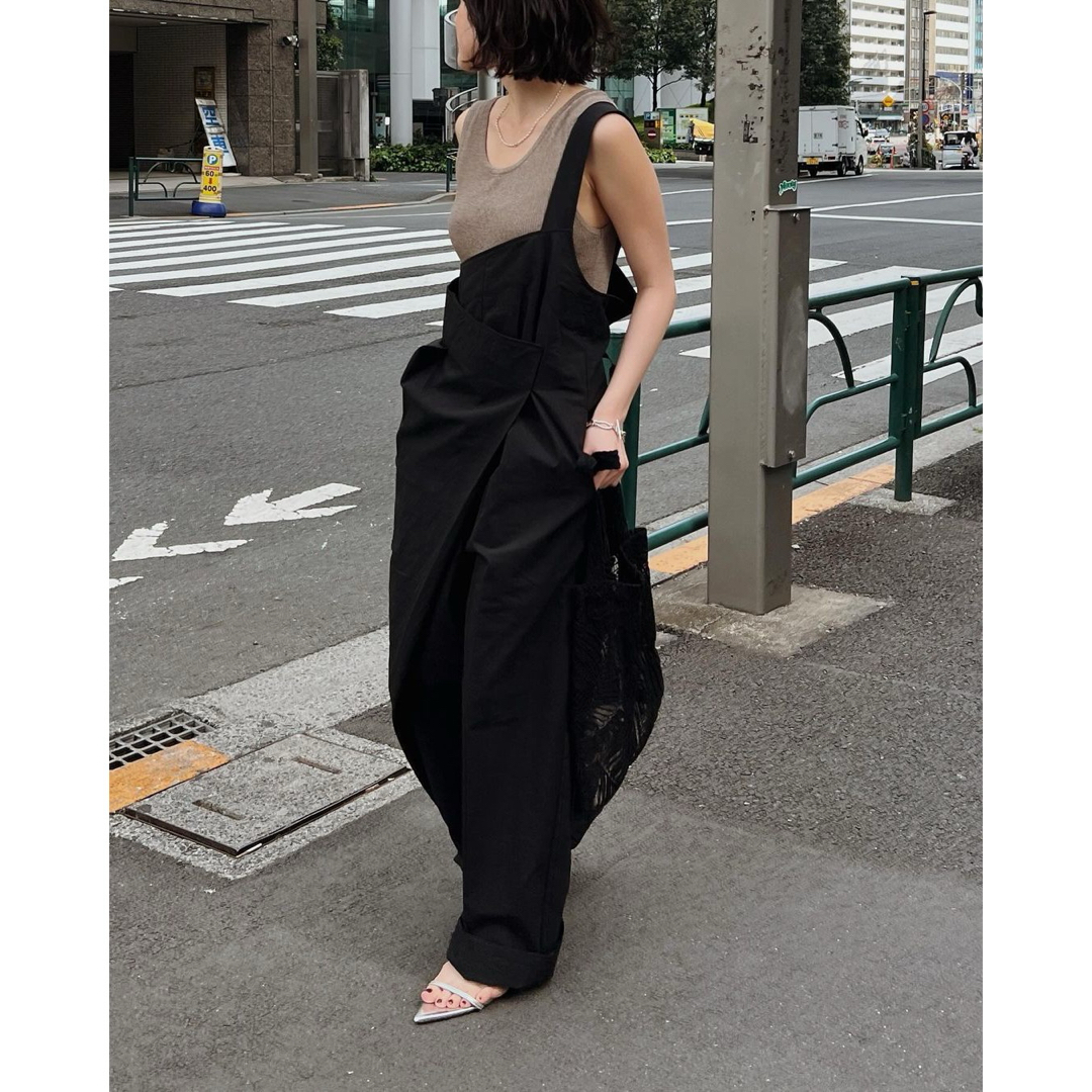 etre tokyo ワンショルダーラップワイドパンツ