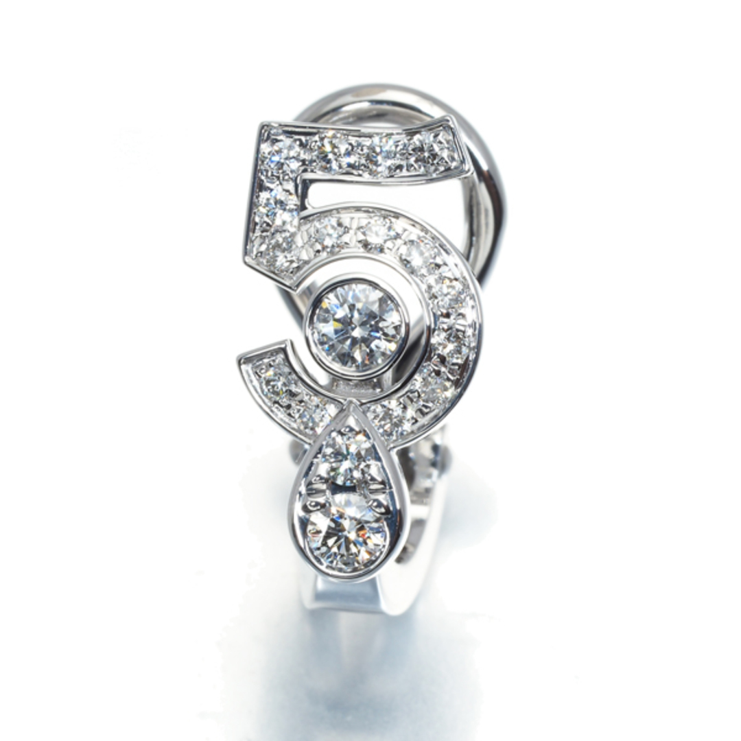 CHANEL - シャネル ピアス ダイヤ エターナル ナンバー No. 5 シングル