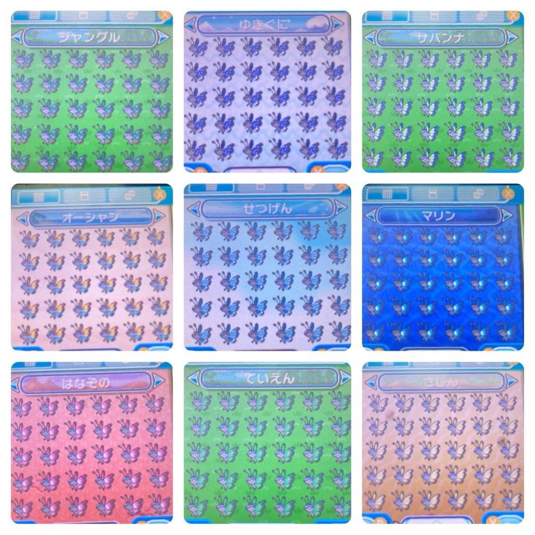 ポケモン - ポケモン サン 色カントー3鳥 3~7世代リボンコンプ 配信