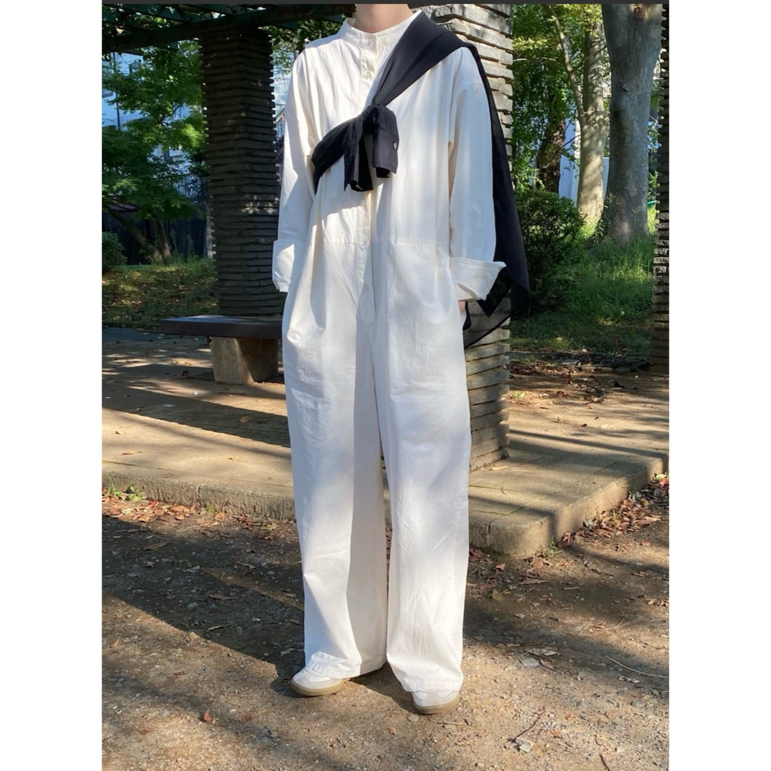 M*i様 TODAYFUL タイフライターシャツコンビオールインワン ホワイト M