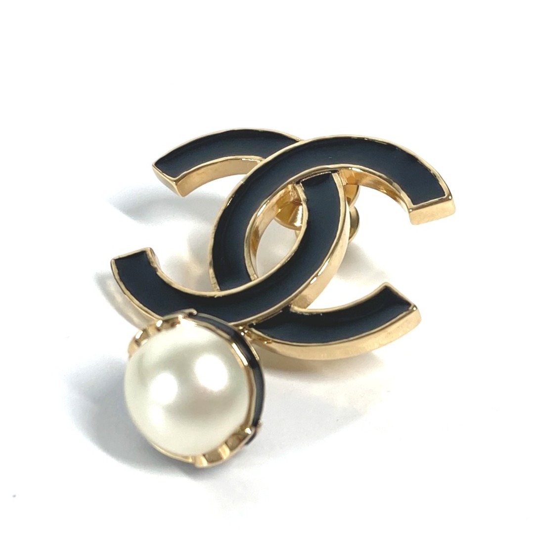 Q2366 超美品 シャネル ココマーク フェイクパール スイング ブローチ