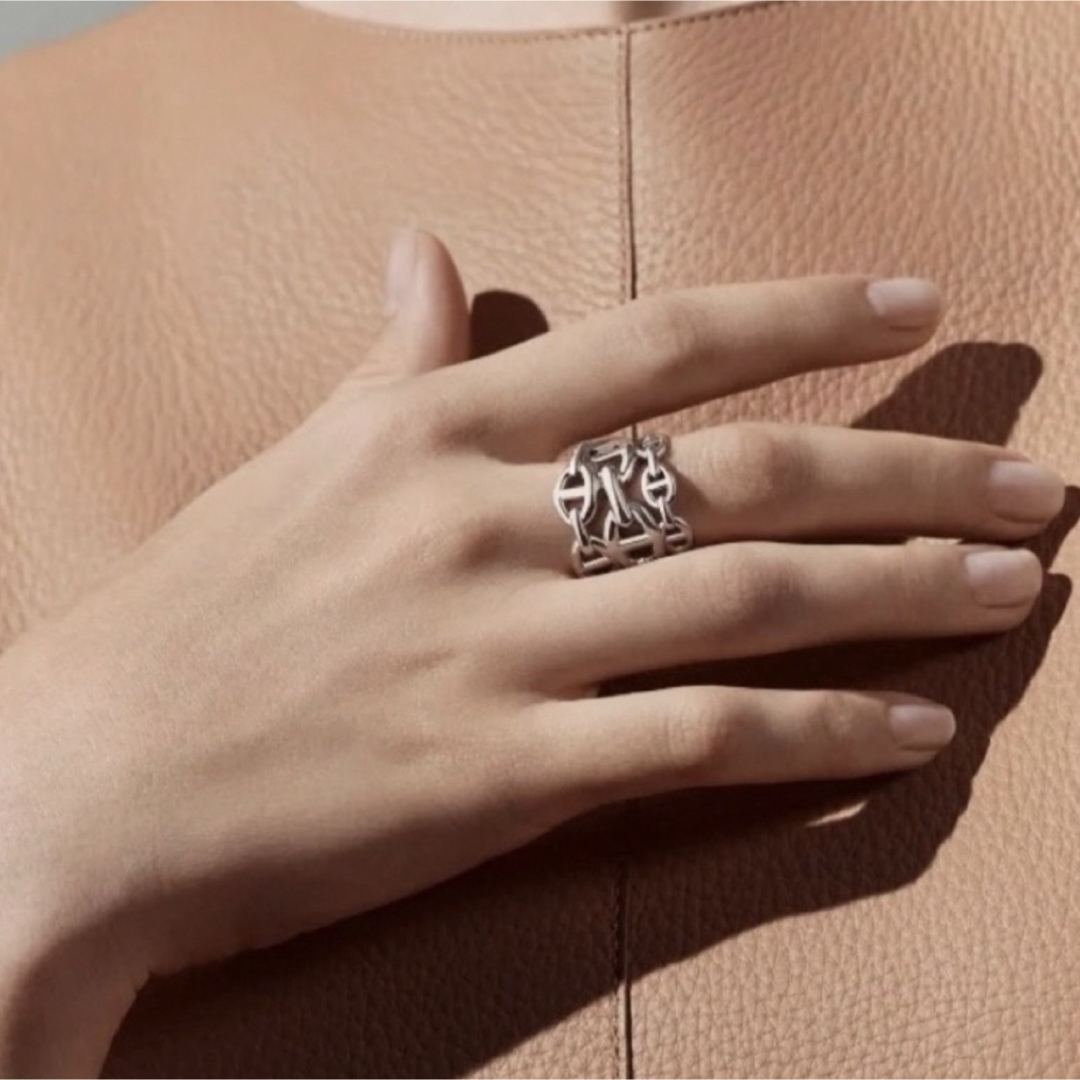 HERMES - 新品未使用 アンシェネ 59号 エルメス 3連 GM リング