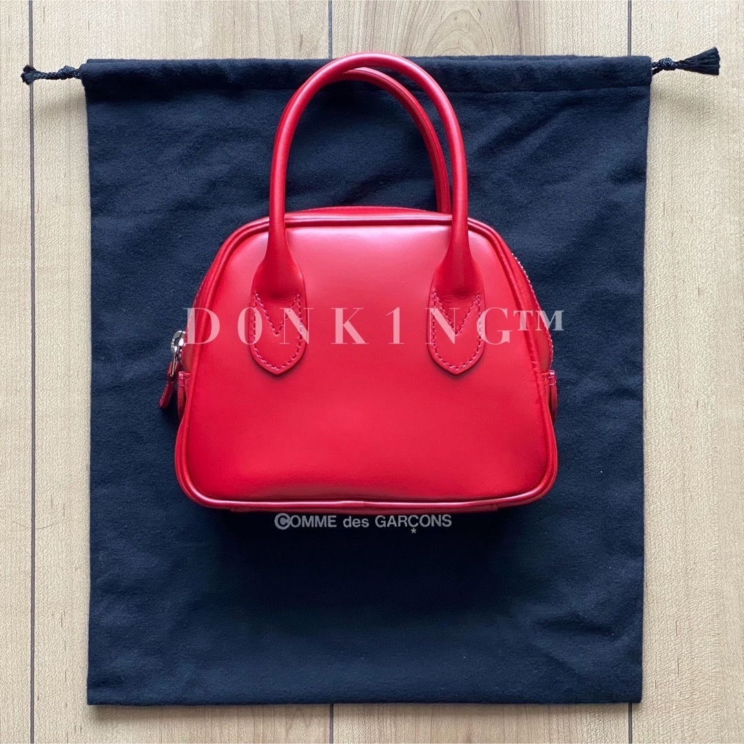 限定 赤 サイズ1 コムデギャルソン 青山限定 台形 ステアバッグ 青山