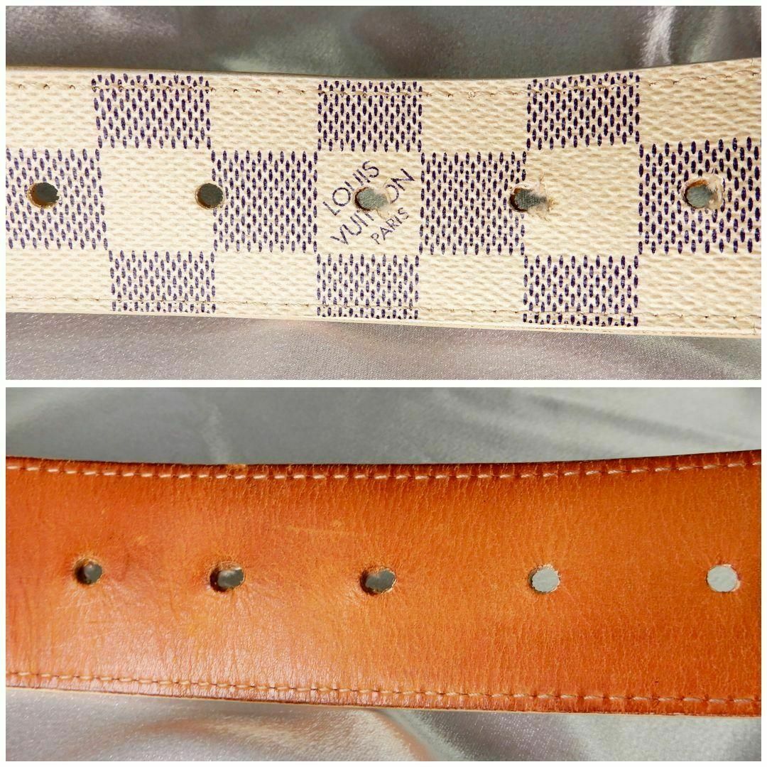 LOUIS VUITTON - LOUIS VUITTON ベルト ダミエ ダミエアズール サン