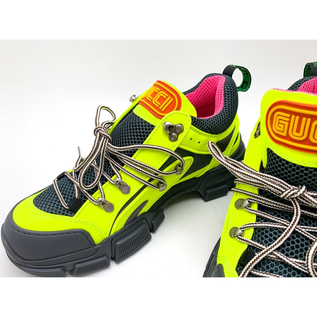 GUCCI - GUCCI グッチ イエロー系 蛍光 黄色 フラッシュトレック