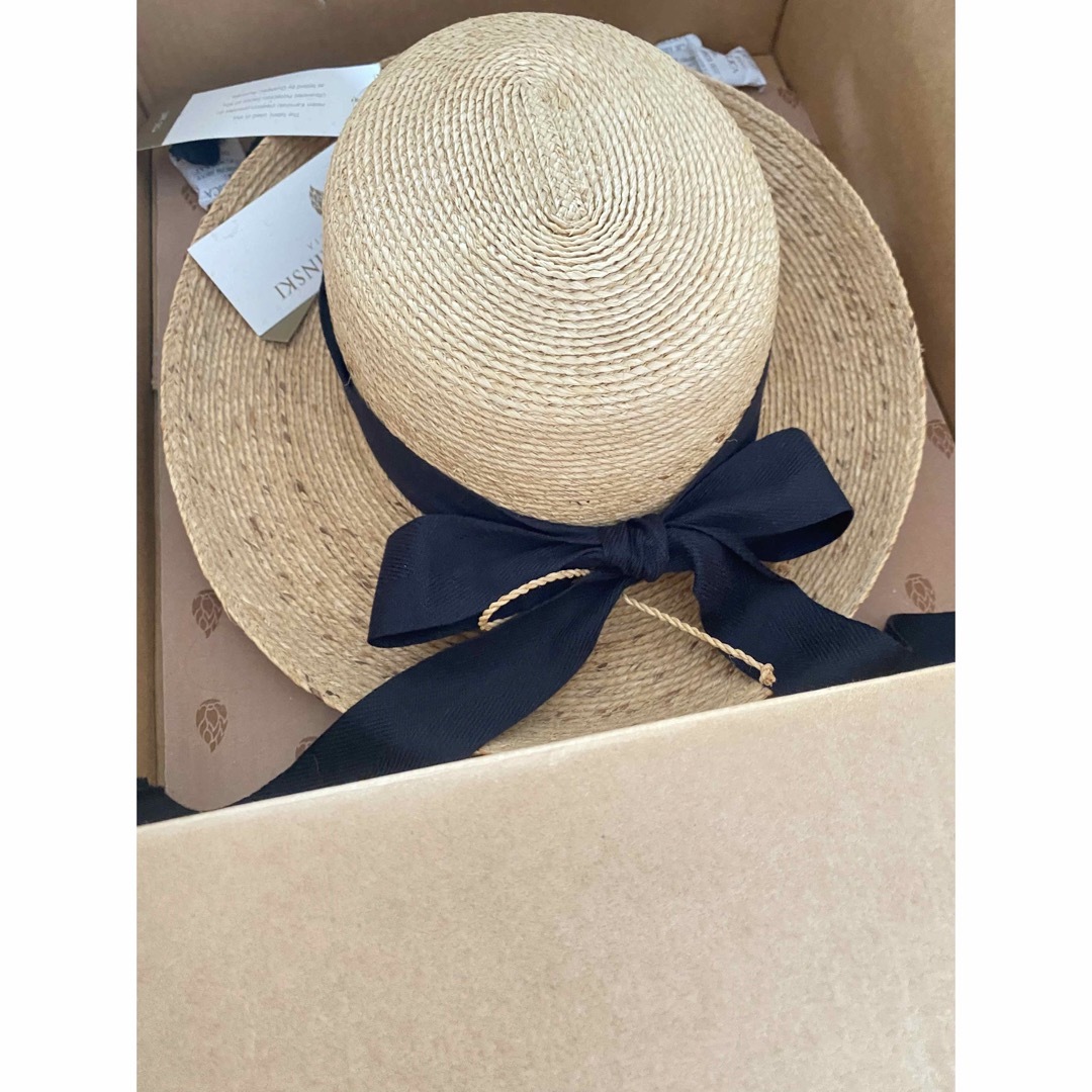 HELEN KAMINSKI - HELEN KAMINSKI 麦わら帽子 100%ラフィア ベージュの