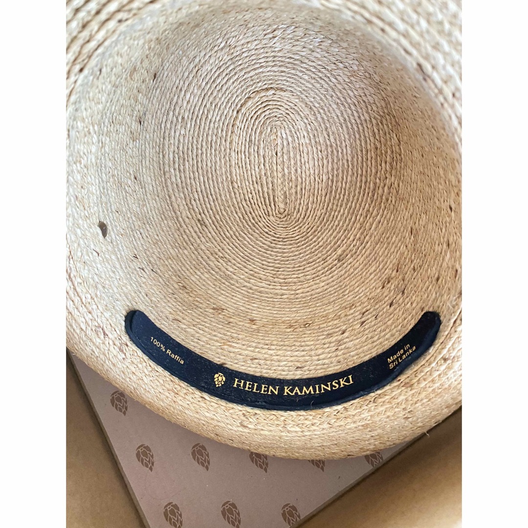 HELEN KAMINSKI - HELEN KAMINSKI 麦わら帽子 100%ラフィア ベージュの