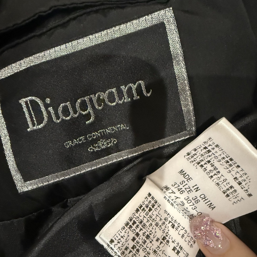 GRACE CONTINENTAL - Diagramフォックスファートリミング3wayロング