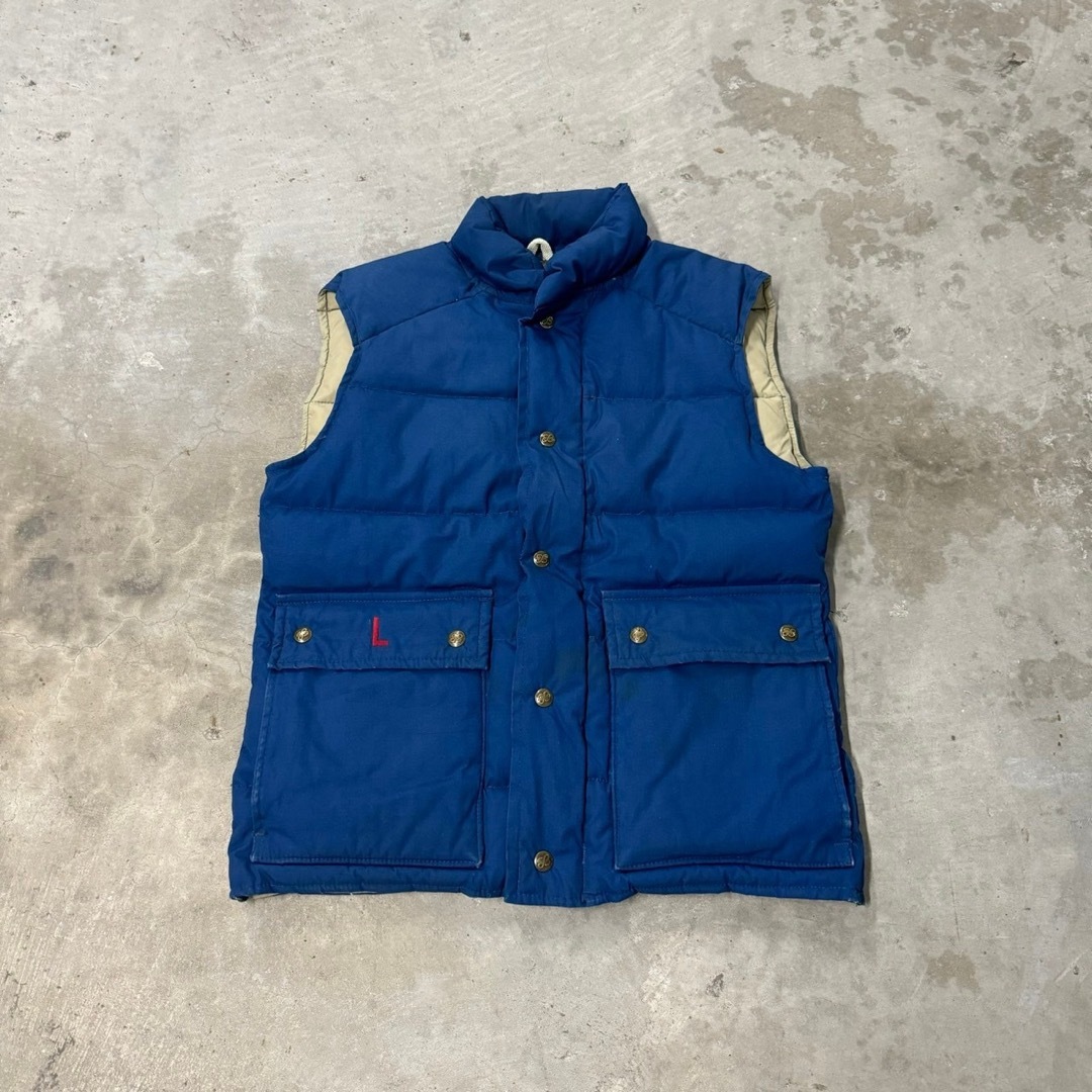 Eddie Bauer - 80s Eddie Bauer ダウンベスト 黒タグ ヴィンテージ