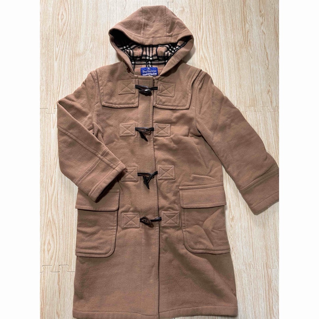 バーバリーブルーレーベル☆フーディダッフルコート 40 ベージュ ノバ