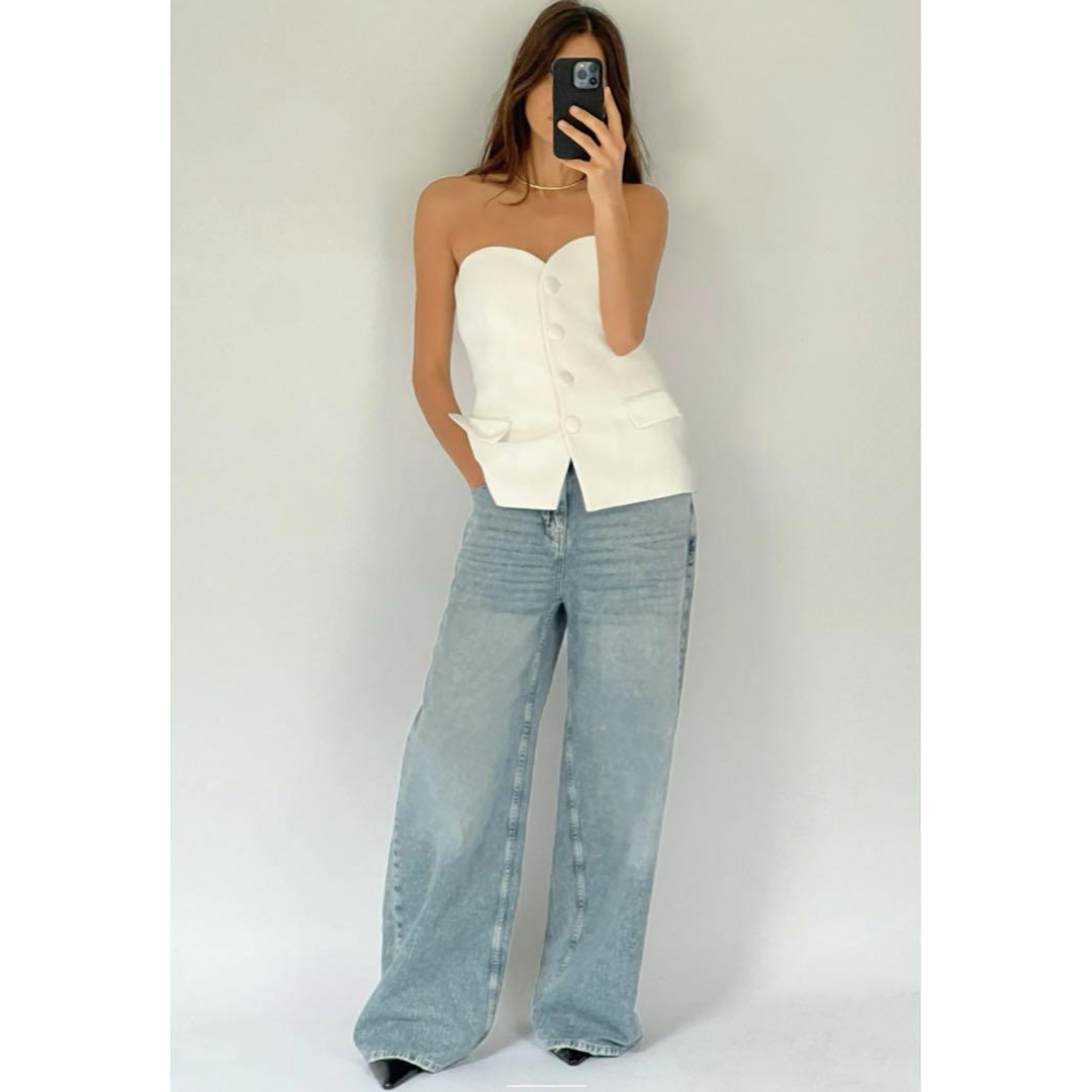 ZARA - ZARA wide-leg デニムパンツacne バギーの通販 by m1.3's shop