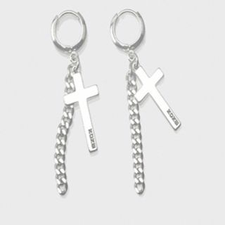 新品 Nonenon クロスチェーンピアス ノンノン セカオワ 深瀬 ピアスの