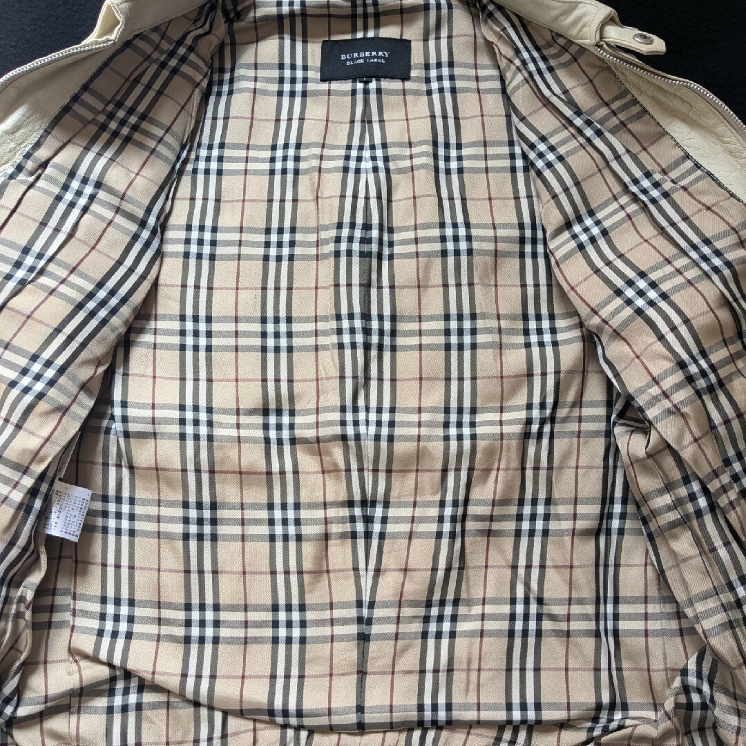 BURBERRY BLACK LABEL - バーバリーブラックレーベル ラムレザー