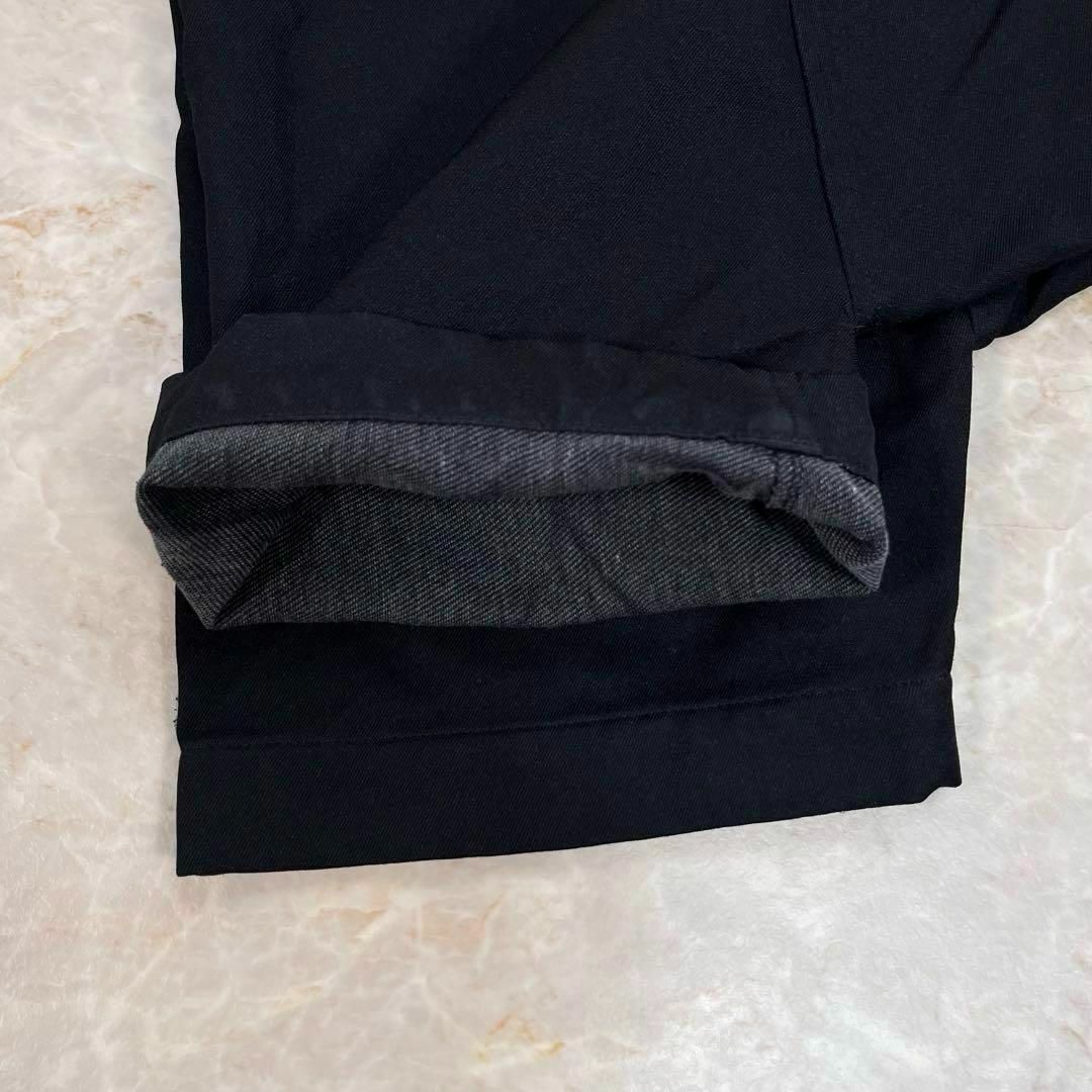 美品】ブラックコムデギャルソンサルエルパンツウールギャバペンギン