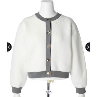 JUSGLITTY - JUSGLITTY シャイニーマルチボタンカーディガンの通販 by