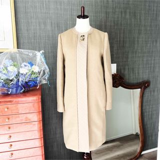 サルヴァトーレフェラガモコートロングガンチーニゴールド金具ステンカラー