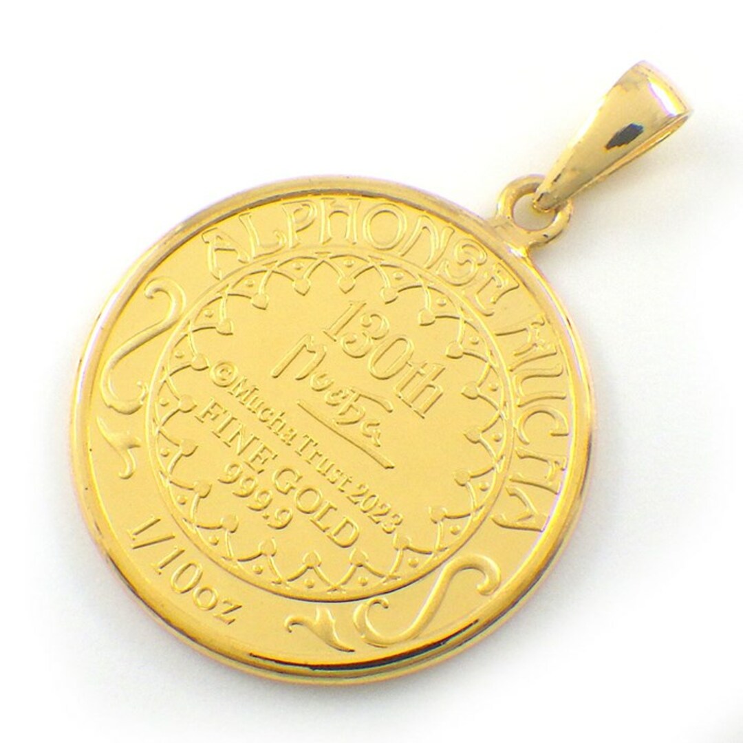 ペンダントトップ アルフォンス・ミュシャ メダル 1/10オンス 黄道十二