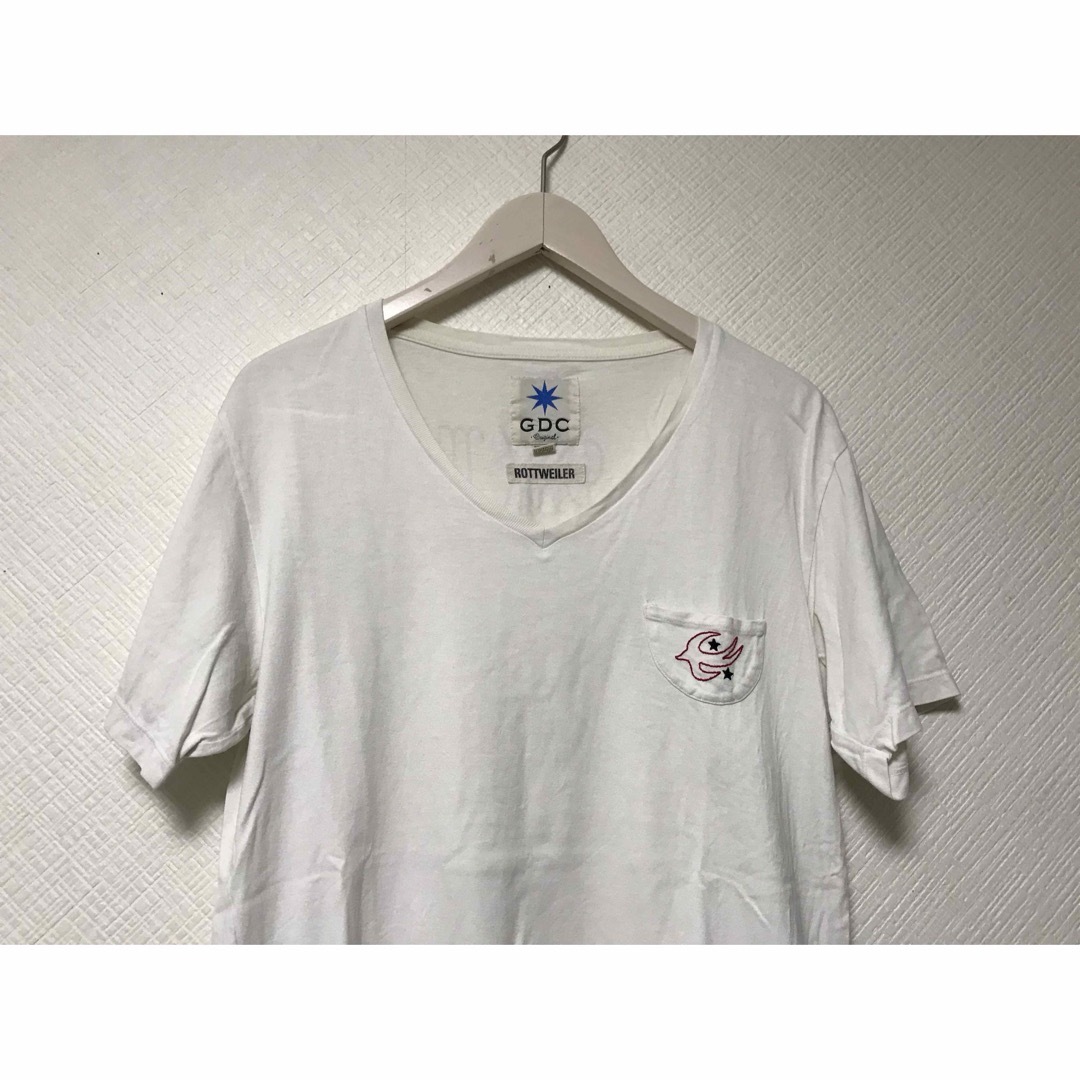 GDC - 本物ジーディーシーGDCロットワイラーROTTWEILER半袖Tシャツ白M