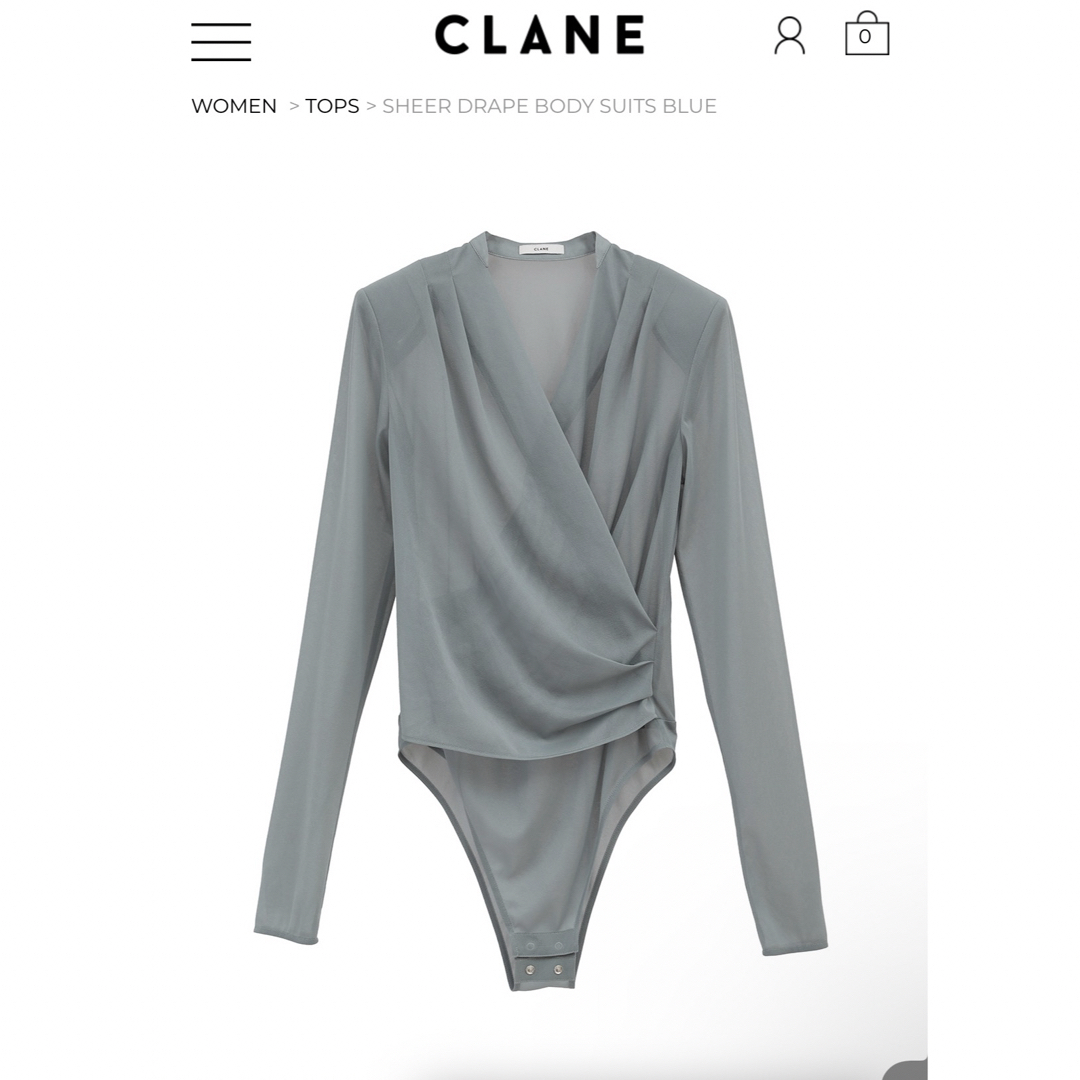 CLANE - CLANE SHEER DRAPE BODY SUITSの通販 by アリ'shop｜クラネ