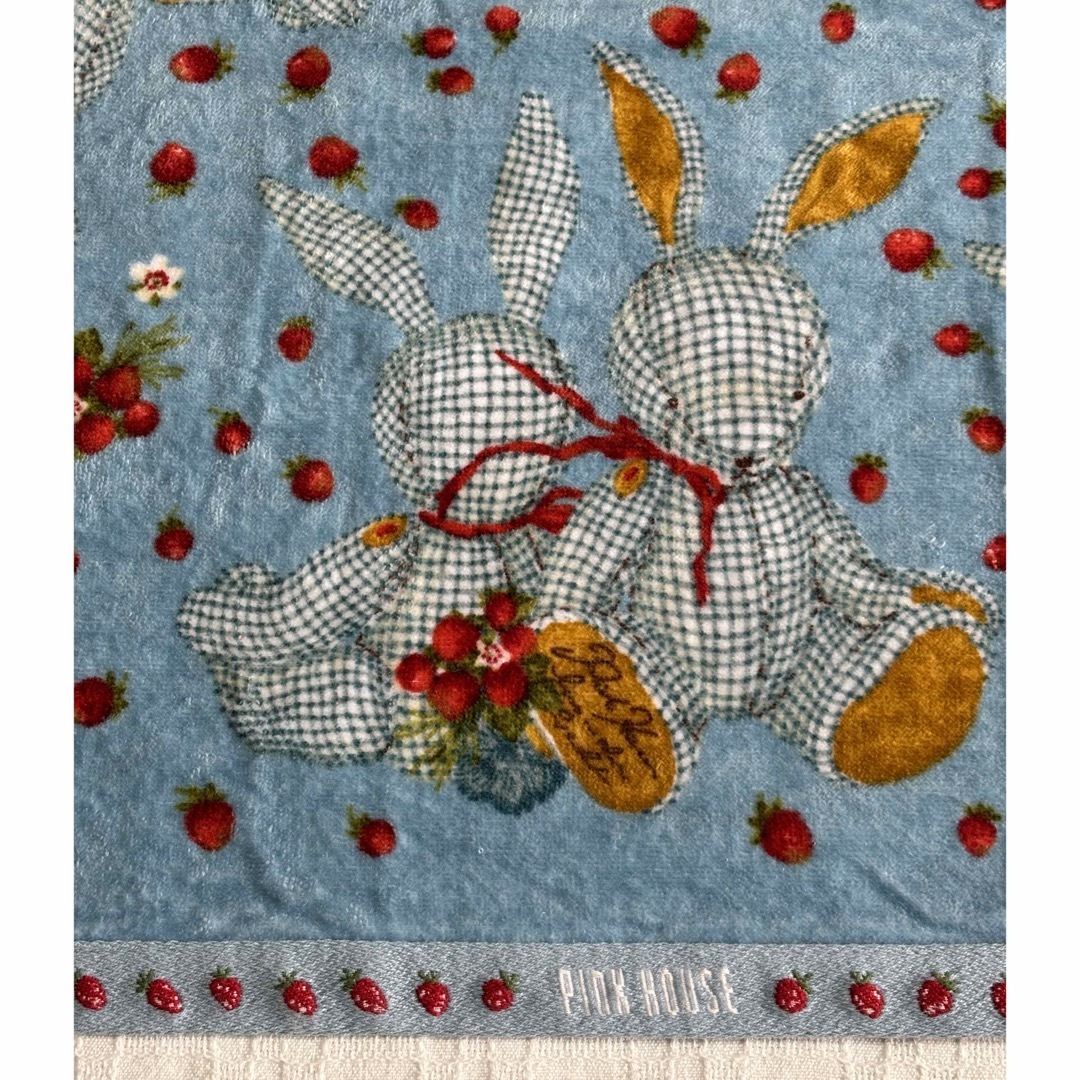 PINK HOUSE pinkHOUSE ピンクハウス バスタオル ギンガムうさぎ 新品