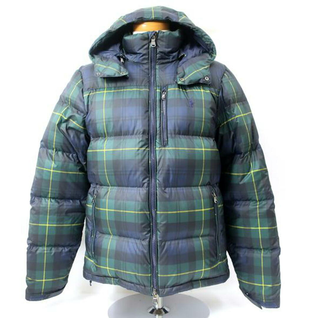 美品✨ ラルフローレン チェック ハリントン ダウンジャケット