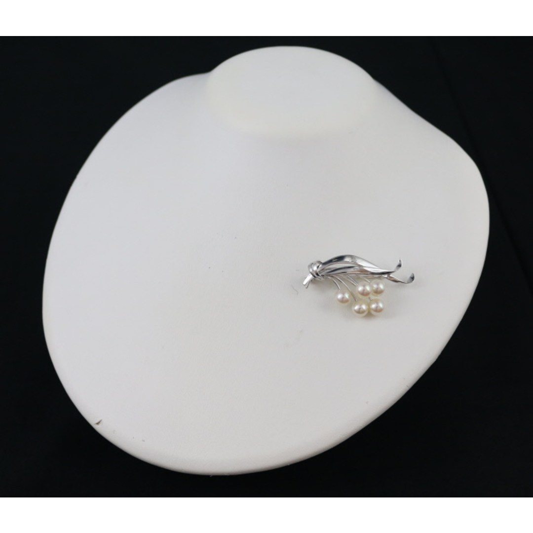 MIKIMOTO - ミキモト ブローチ パール 真珠 6.5-6.8mm シルバー の通販
