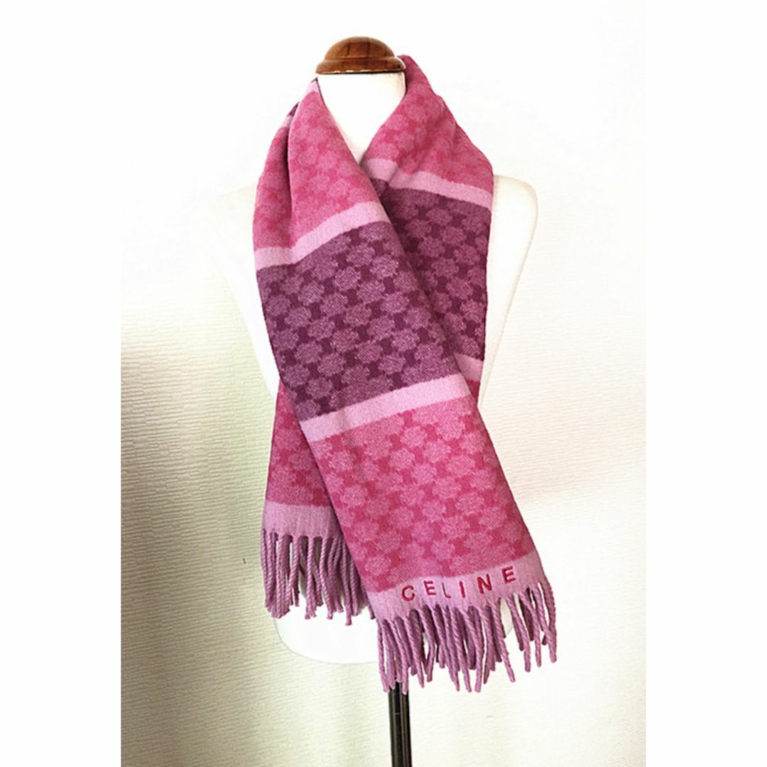 CELINE - 未使用に近い超人気☆CELINEセリーヌ☆マカダム柄☆マフラー
