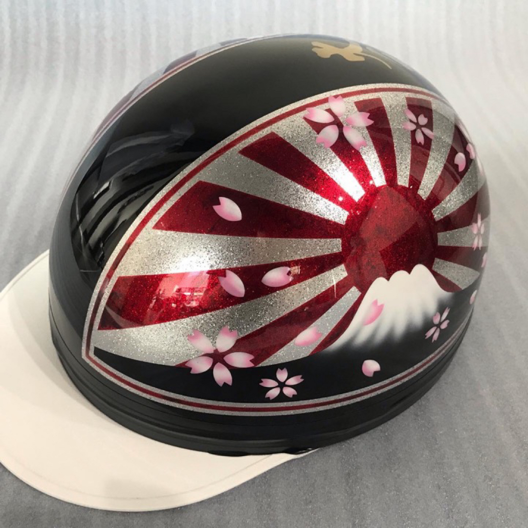 大和魂 富士日章 コルク半 ヘルメット 桜の通販 by paint｜ラクマ