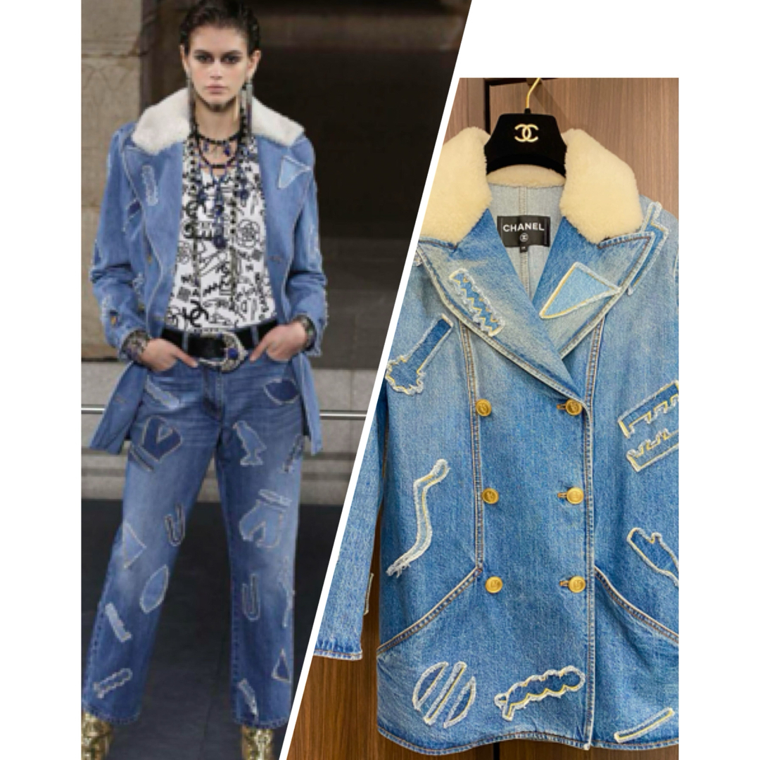 CHANEL - 極美 定価140万 シャネル ジャケット 2019 デニム コート
