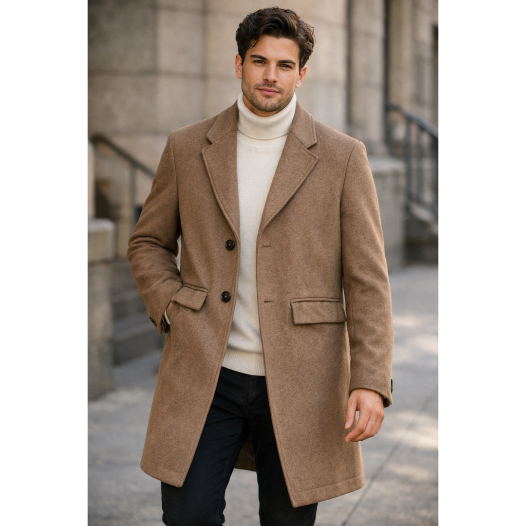 ZARA - ZARA メンズチェスターコート サイズM位 ブラウンの通販 by