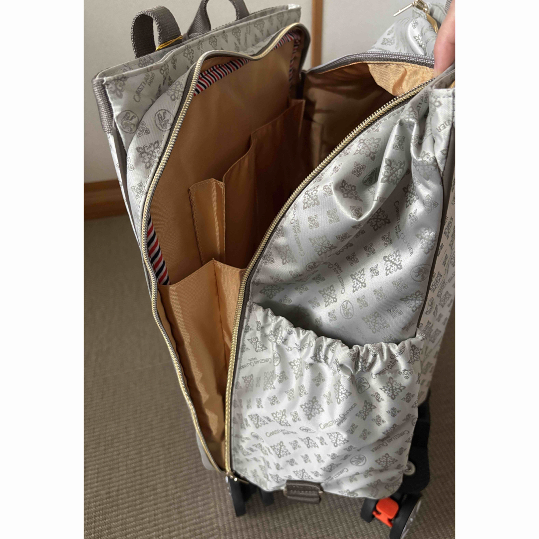 クリスチャン オリビエ】 撥水ジャガード脱着式5輪キャリーケース