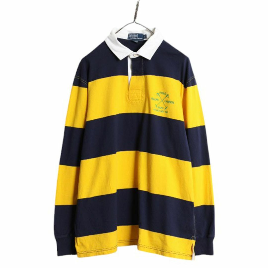 Ralph Lauren - 90s ポロ ラルフローレン ワイド ボーダー 長袖 ラガー