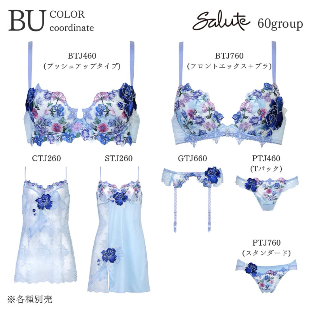 Wacoal - サルート60グループPアップブラソングセット(ブルー)の通販