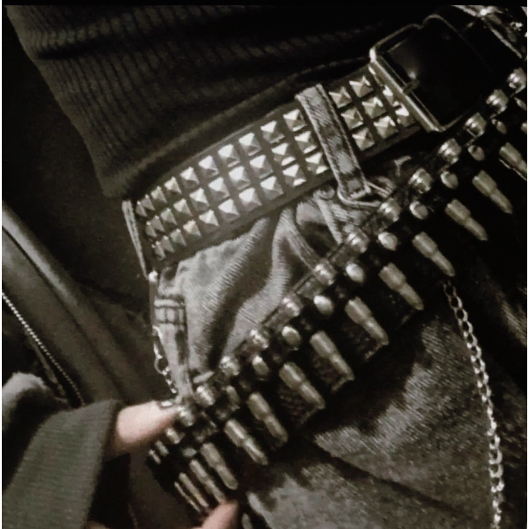 話題沸騰 弾丸ベルトopium y2k ロック ビジュアル ハードコア パンクの