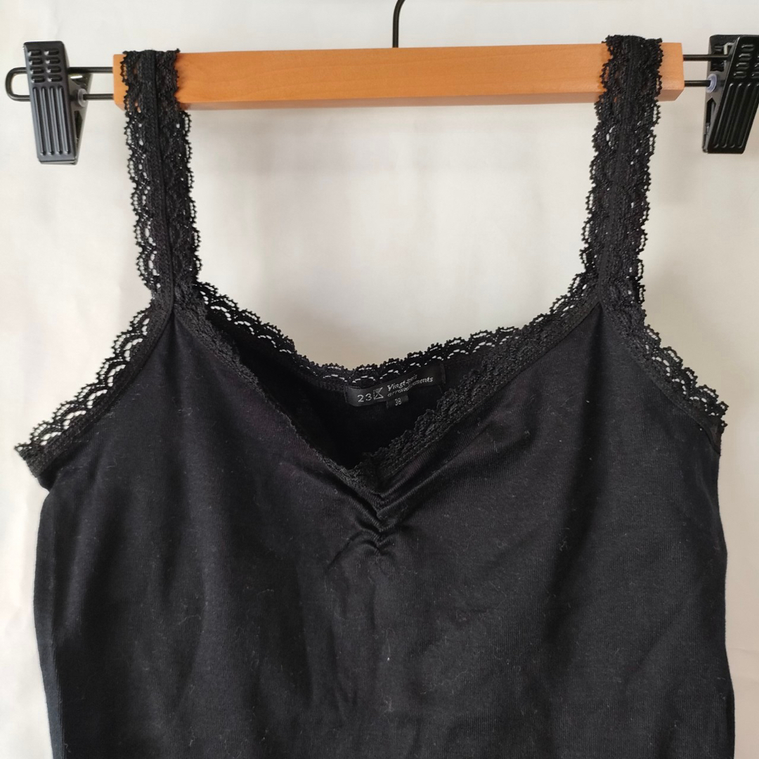 23区 - 23区 レースキャミソール インナー ブラック サイズ38の通販 by